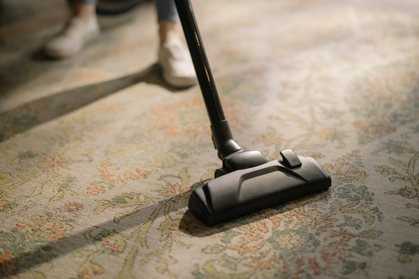 always vacuum rugs before cleaning